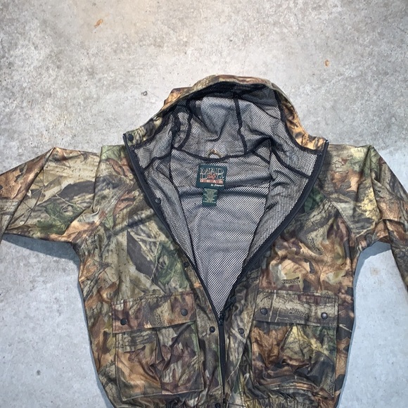Men’s Size M Mad Dog Gear Advantage Timber Camo Mesh Lined Poly Warp Rain Gear - Picture 5 of 6